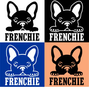 Franse Bulldog sticker met naam