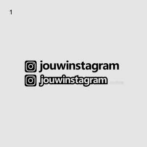 Instagram naamsticker